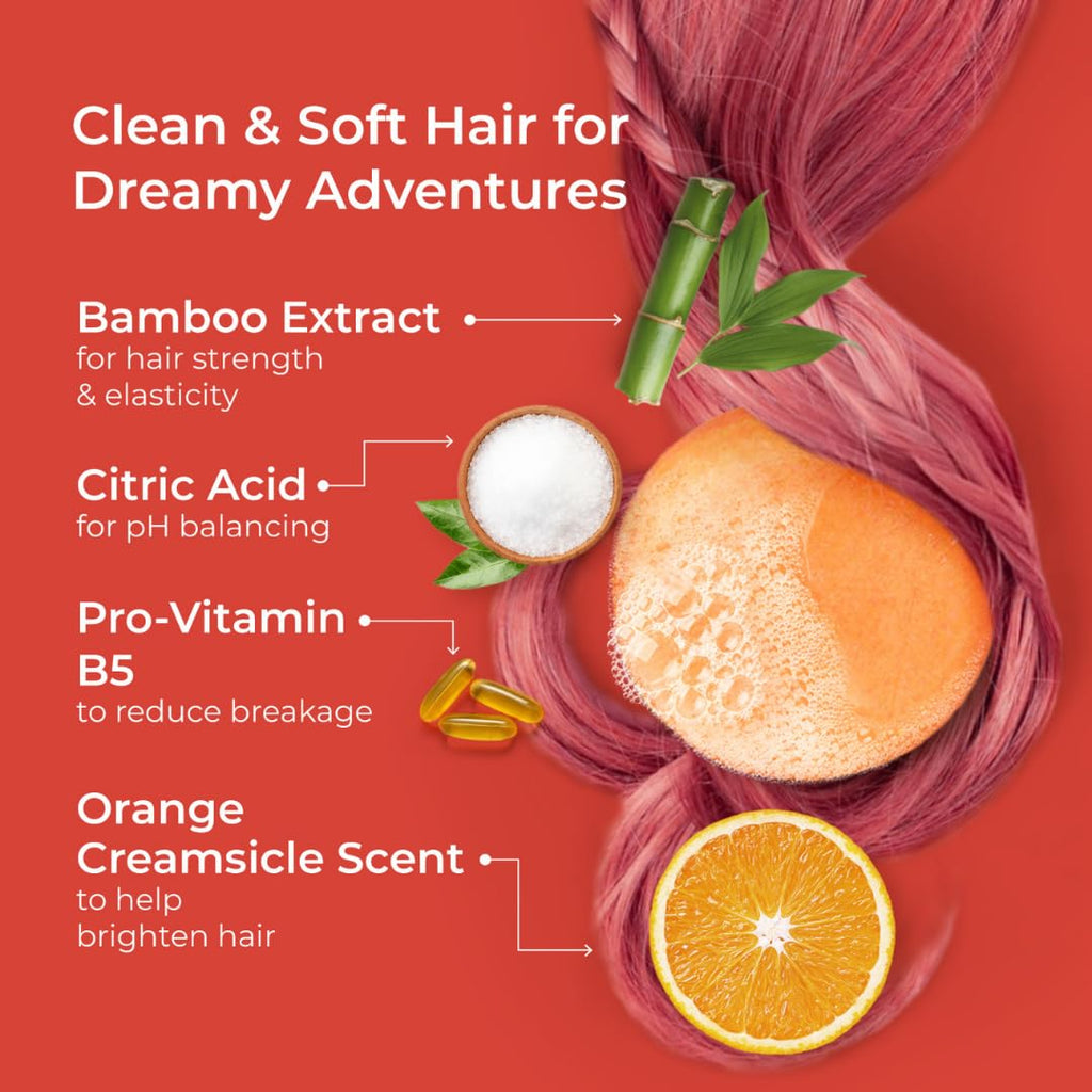 Jack59 All Natural Kids Shampoo & Conditioner Bar Set — Dreams Orange Creamsicle