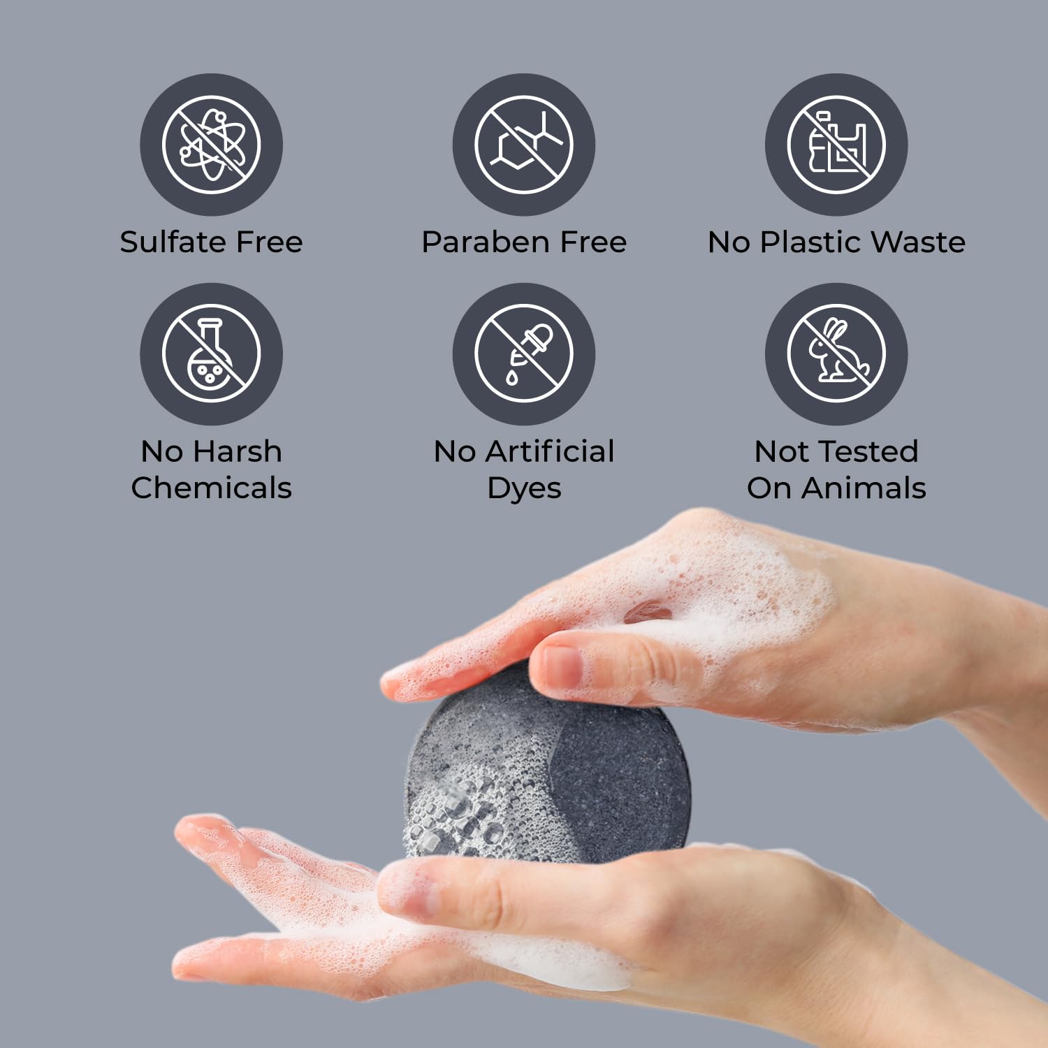 Jack59 All Natural Shampoo Bar for Fine & Normal Hair with Activated Charcoal | Detox, Scalp Care & Volume (3 oz)
