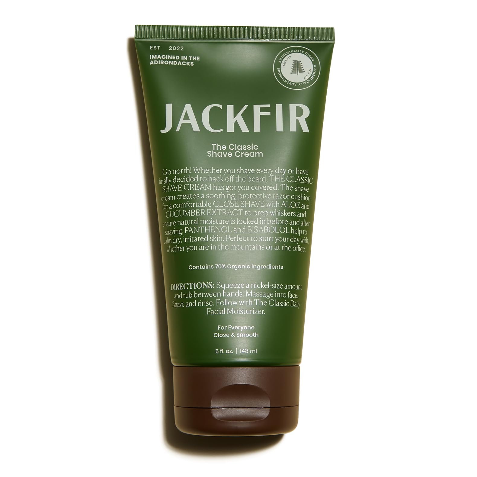 Jackfir Classic Shave Cream – Hydrating Aloe & Cucumber, EWG Verified
