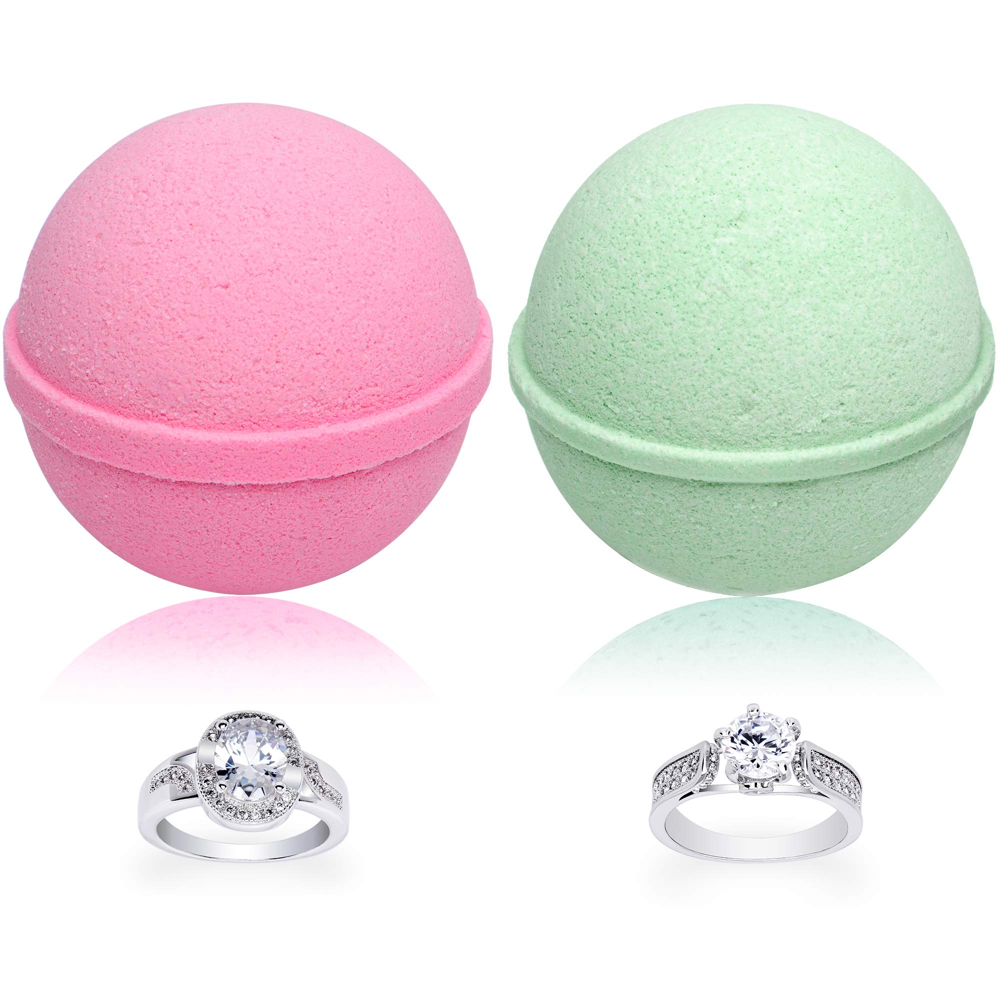 Mermaid Love Potion Bath Bombs Gift Set - 2 x 10oz with Hidden Ring Inside | Jackpot Candles