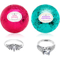 Mermaid Love Potion Bath Bombs Gift Set - 2 x 10oz with Hidden Ring Inside | Jackpot Candles