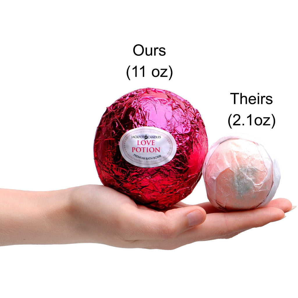 Jackpot Candles Mermaid Love Potion Bath Bombs Gift Set – 2 x 10oz with Ring Surprises, Made in USA