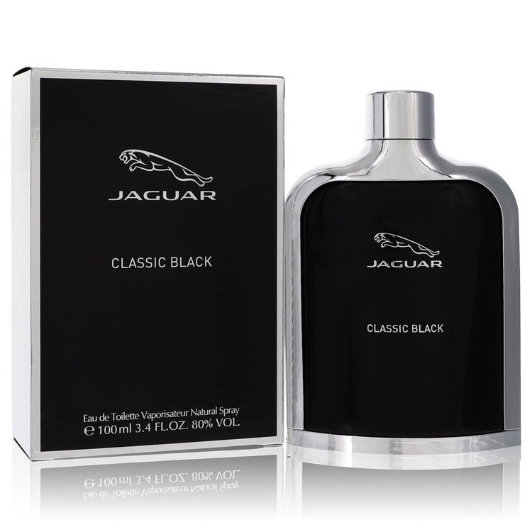Jaguar Classic Black Eau de Toilette Spray for Men, 3.4 oz / 100 ml