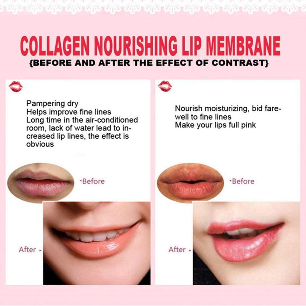 Jakuva 30PCS Collagen Lip Masks – Rose Pink Hydration & Overnight Nourishment