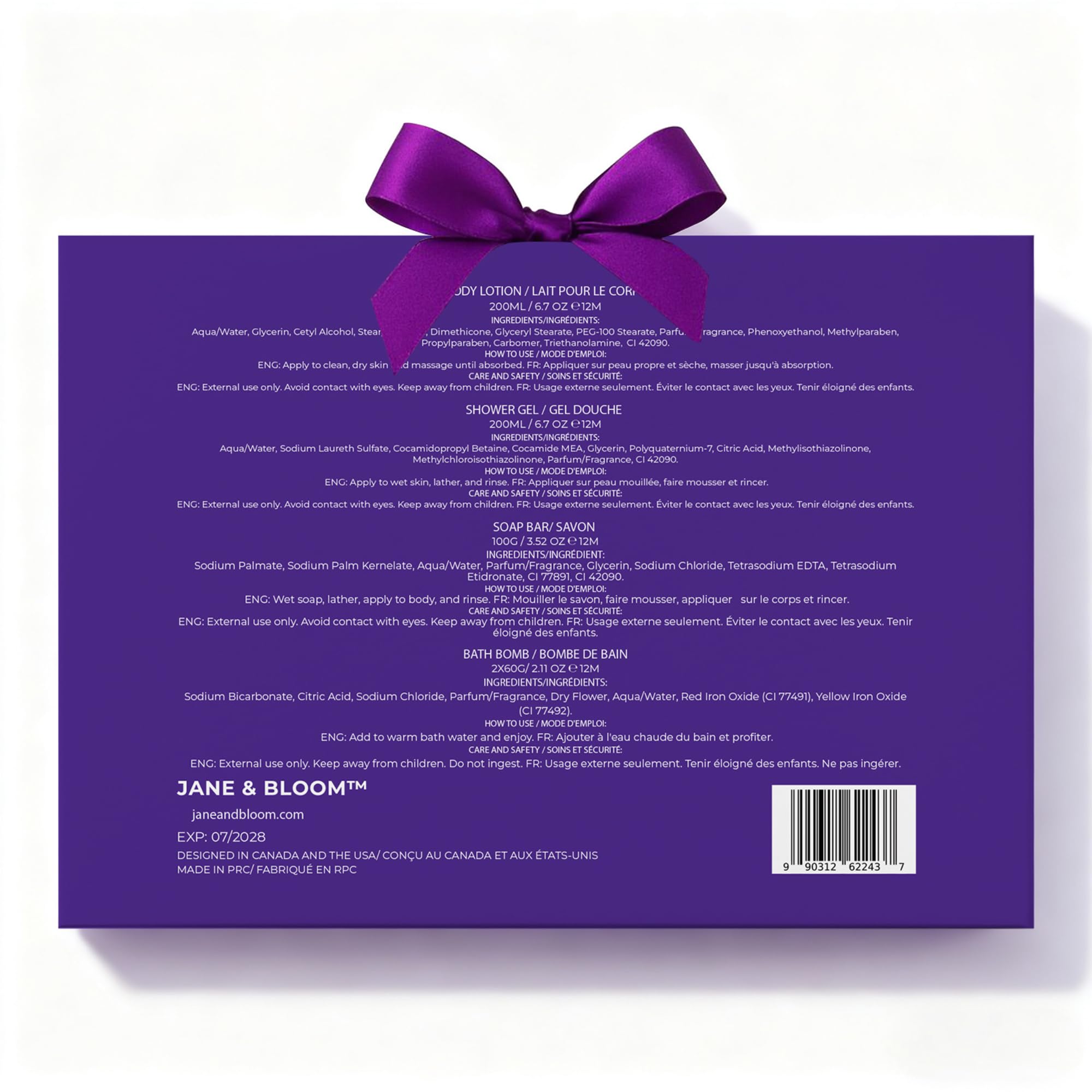Gifts for Women Who Have Everything: Jane & Bloom Lavender & Bergamot Spa Gift Set