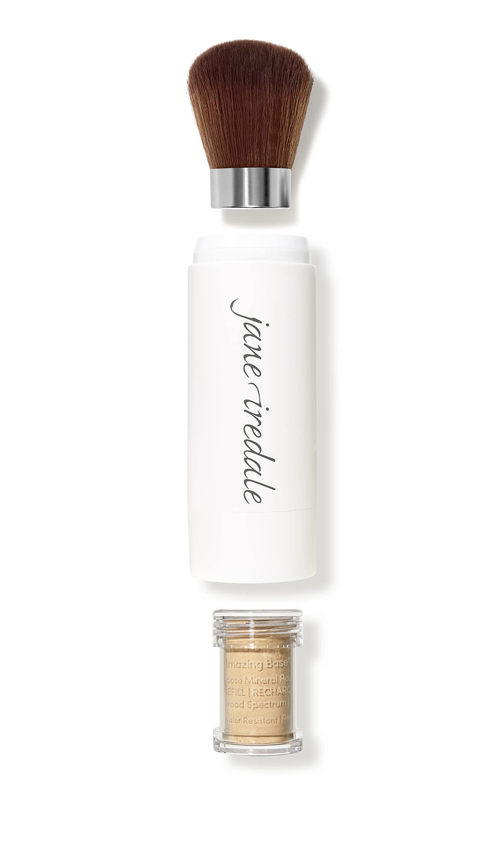 jane iredale Amazing Base Refillable Brush, Autumn – Mineral Foundation with SPF 20/15 (0.18 oz)