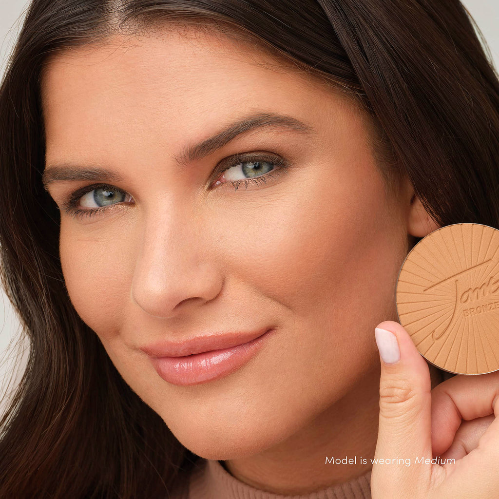 Jane Iredale PureBronze Matte Bronzer Refill — Buildable, Lightweight, Refillable Bronzing Powder (3 Natural Tones)