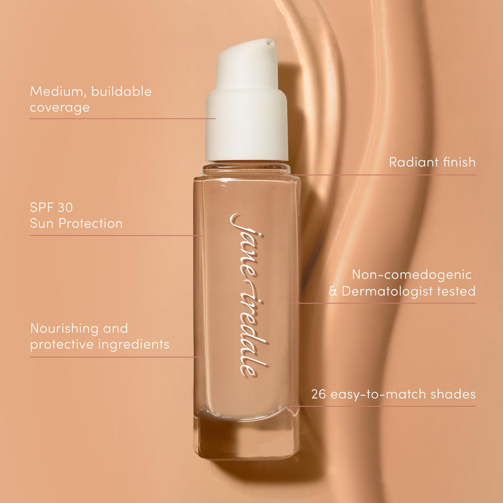 Jane Iredale Skintuition SPF 30 Radiance-Boosting Liquid Foundation - 34 Light Medium