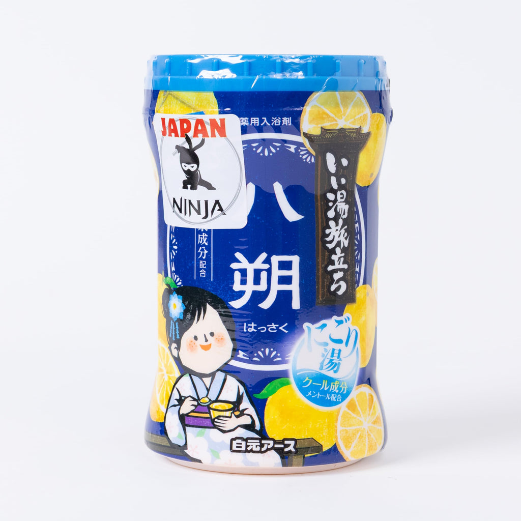 Japan Ninja Onsen Bath Salt – Thick Creamy Texture, Hassaku Fragrance, 600g (15 Baths)