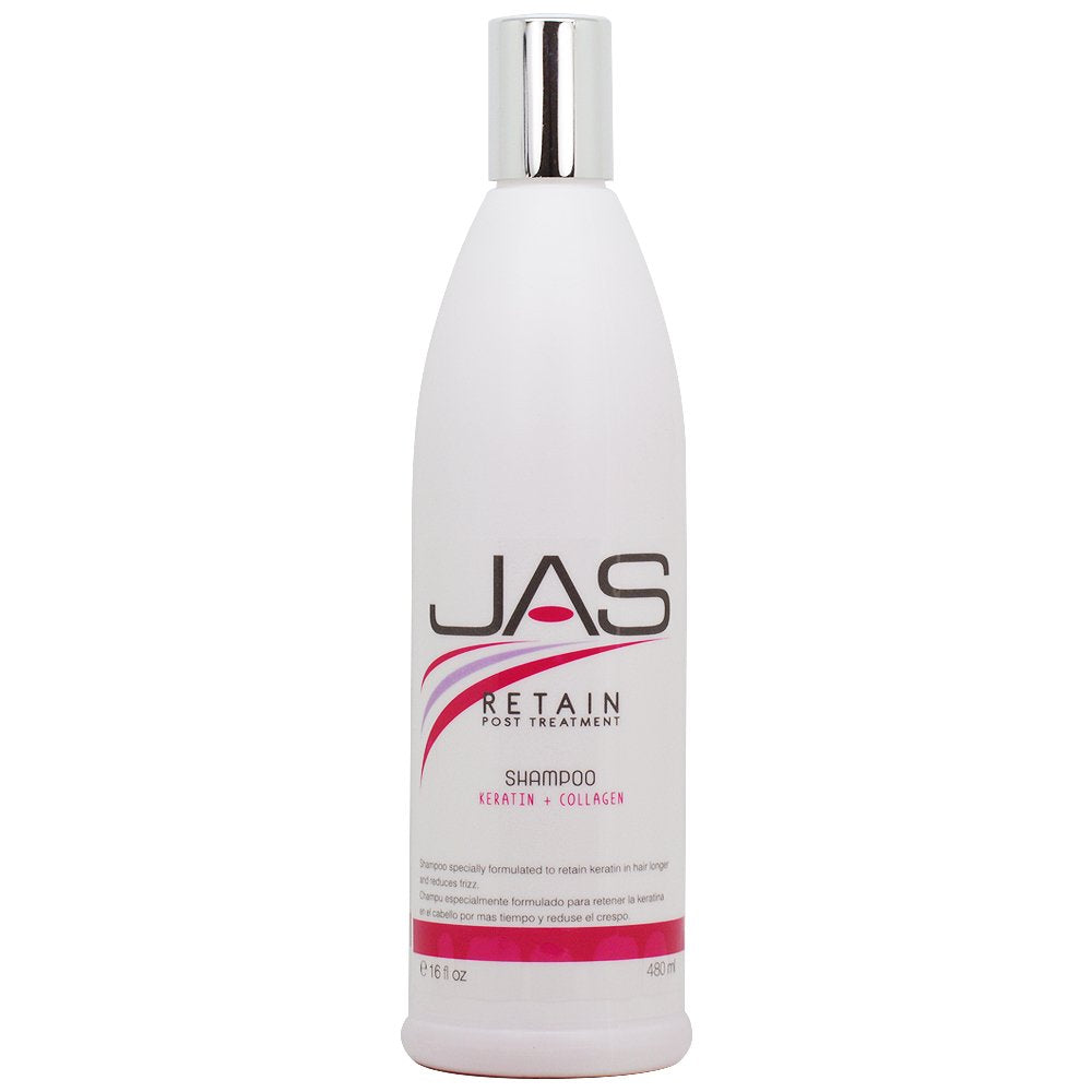 JAS Retain Post Treatment Shampoo 16oz – Extend Keratin Treatment Life