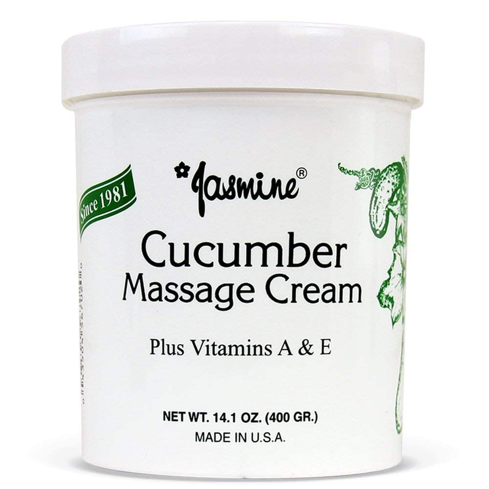 Jasmine Cucumber Massage Cream – Hydrating Anti-Aging Therapy for Face & Body | Organic Cucumber Extract | 400 g