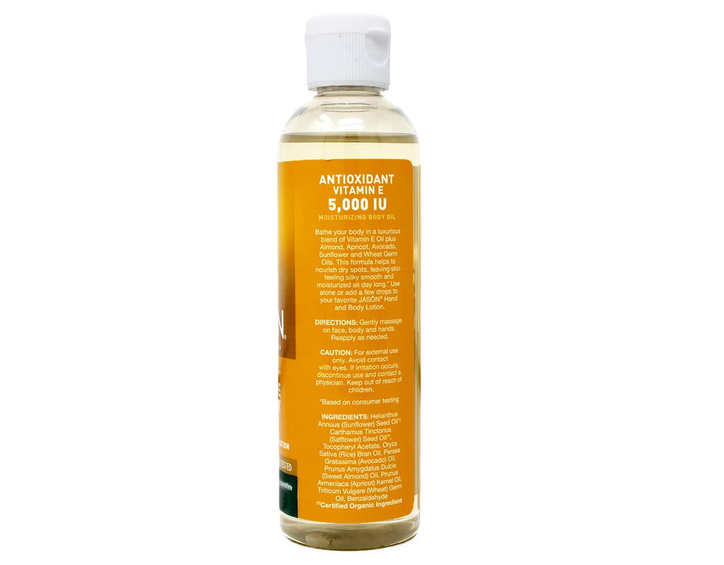 Jason Skin Care Vitamin E Oil 5000 IU, 4 fl oz – 2-Pack