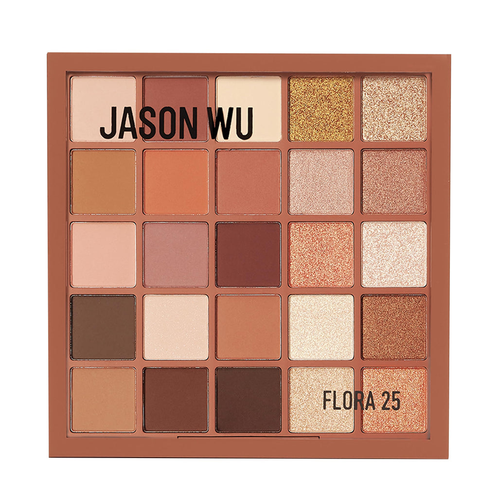 Jason Wu Flora 25 Earth Angel Eye Shadow Palette – 25 Pigmented Shades, Buildable & Blendable (0.5 oz)