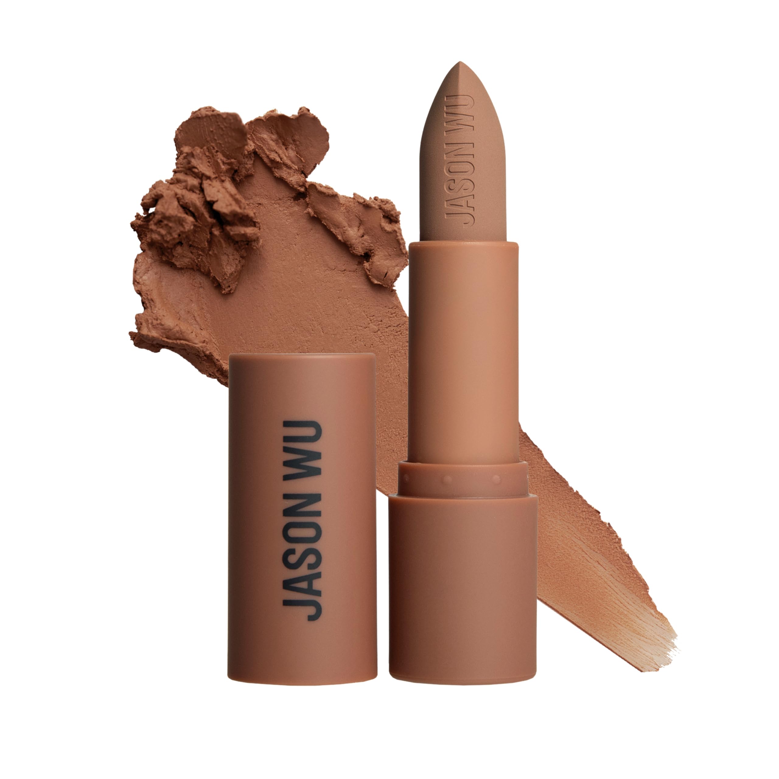 Jason Wu Beauty Hot Fluff Modern Matte Lipstick – 3-in-1 Lipstick, Blush & Shadow in Biscotti (3.8g)