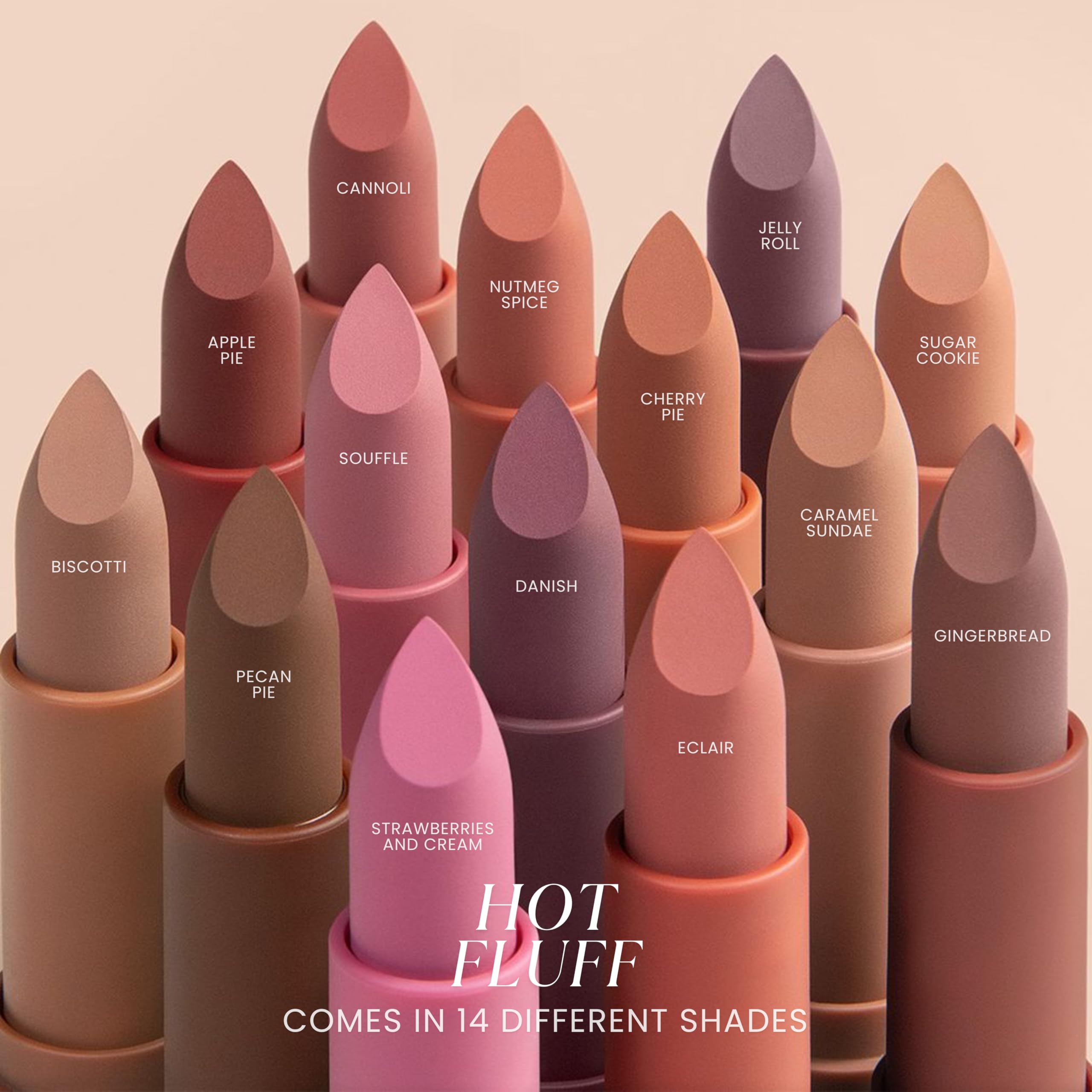 Jason Wu Beauty Hot Fluff Modern Matte Lipstick – 3-in-1 Lipstick, Blush & Shadow (Caramel Sundae, 3.8g)