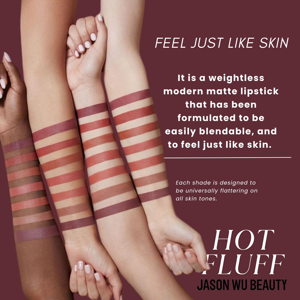 Jason Wu Beauty Hot Fluff Modern Matte Lipstick – 3-in-1 Lipstick, Blush & Shadow (Souffle) 3.8g