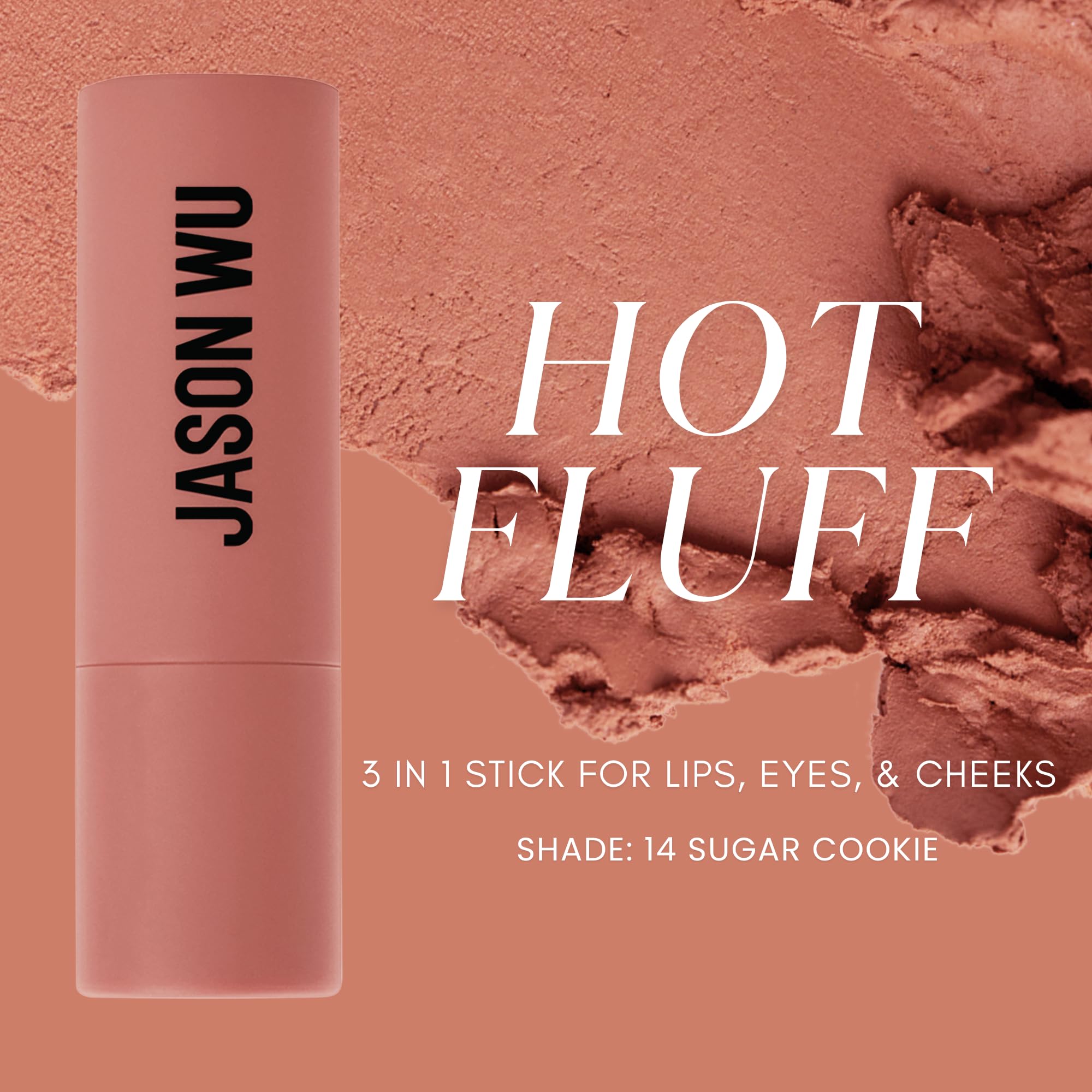 Jason Wu Beauty Hot Fluff Modern Matte Lipstick — 3-in-1 Lip, Cheek, Eye (Sugar Cookie) 3.8g