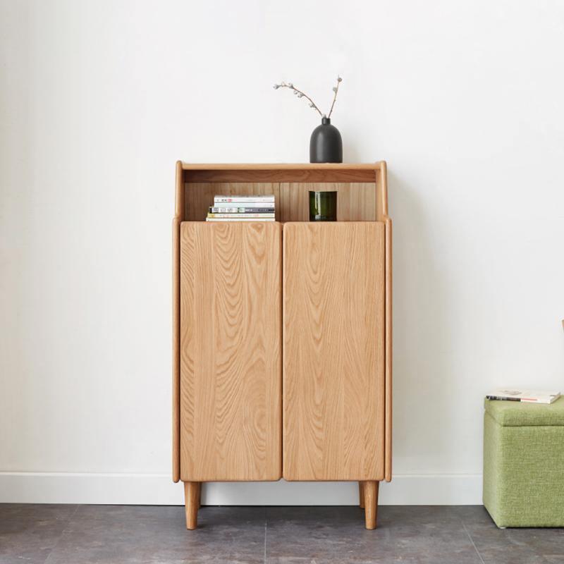 Jasper Entryway Shoe Storage, Light Oak