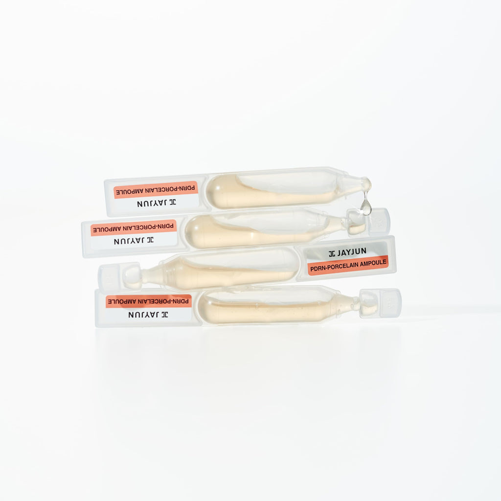 JAYJUN JJ PDRN Porcelain Ampoules – 1.5 ml x 30, Salmon PDRN, Hyaluronic Acids & Ceramide NP