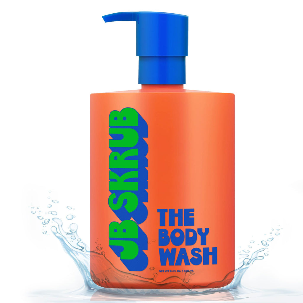 JB SKRUB Body Wash for Kids, Tweens & Teens — Foaming Action, Natural Citrus Scent, No Harsh Ingredients — 14 Oz