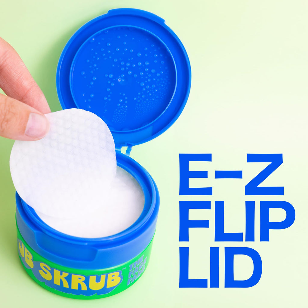JB SKRUB The Face Pads | Acne Cleansing Pads for Kids, Tweens & Teens – 40 Wipes, 3-Pack