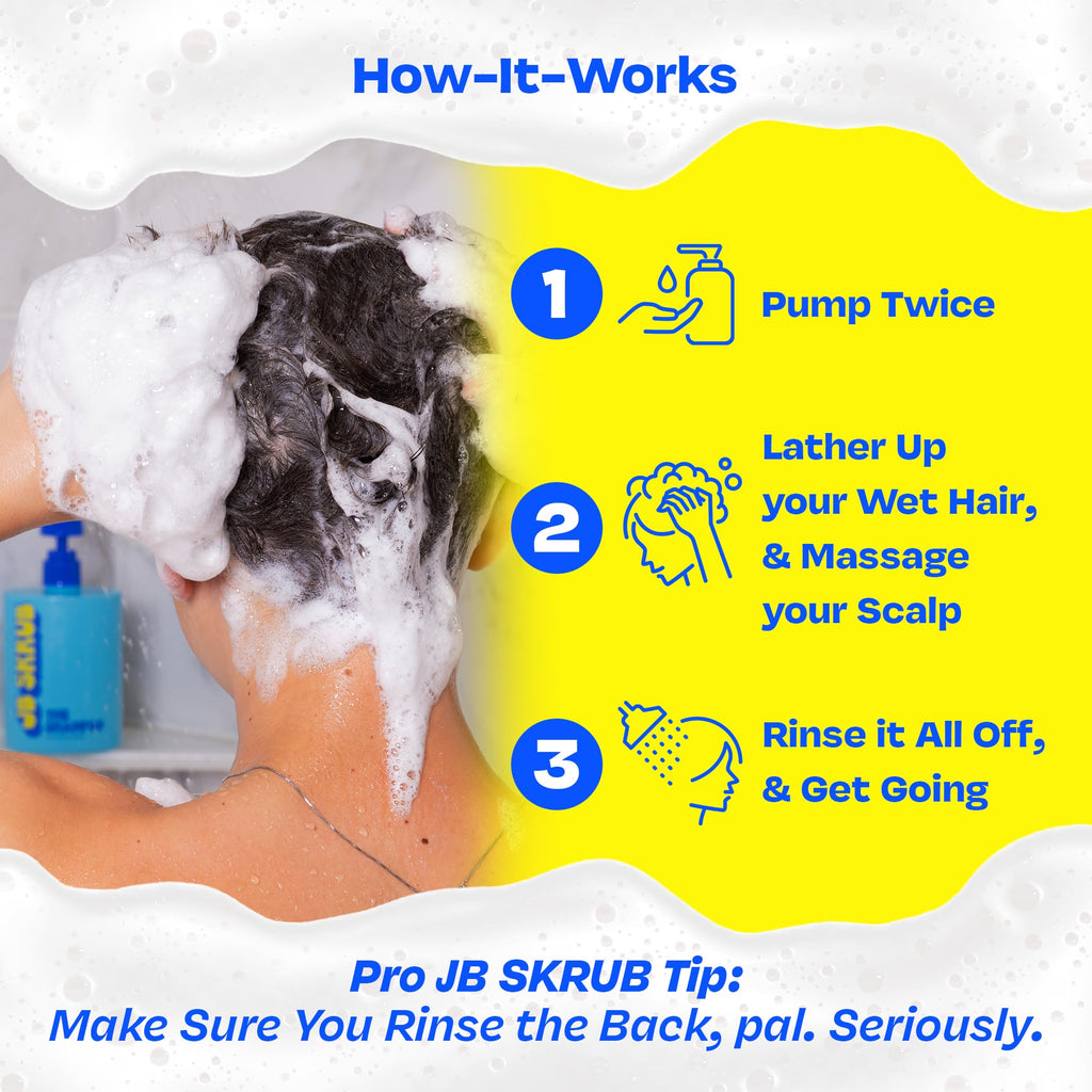 JB SKRUB Kids Shampoo – Aloe Vera & Green Tea, Sulfate-Free, 14 oz