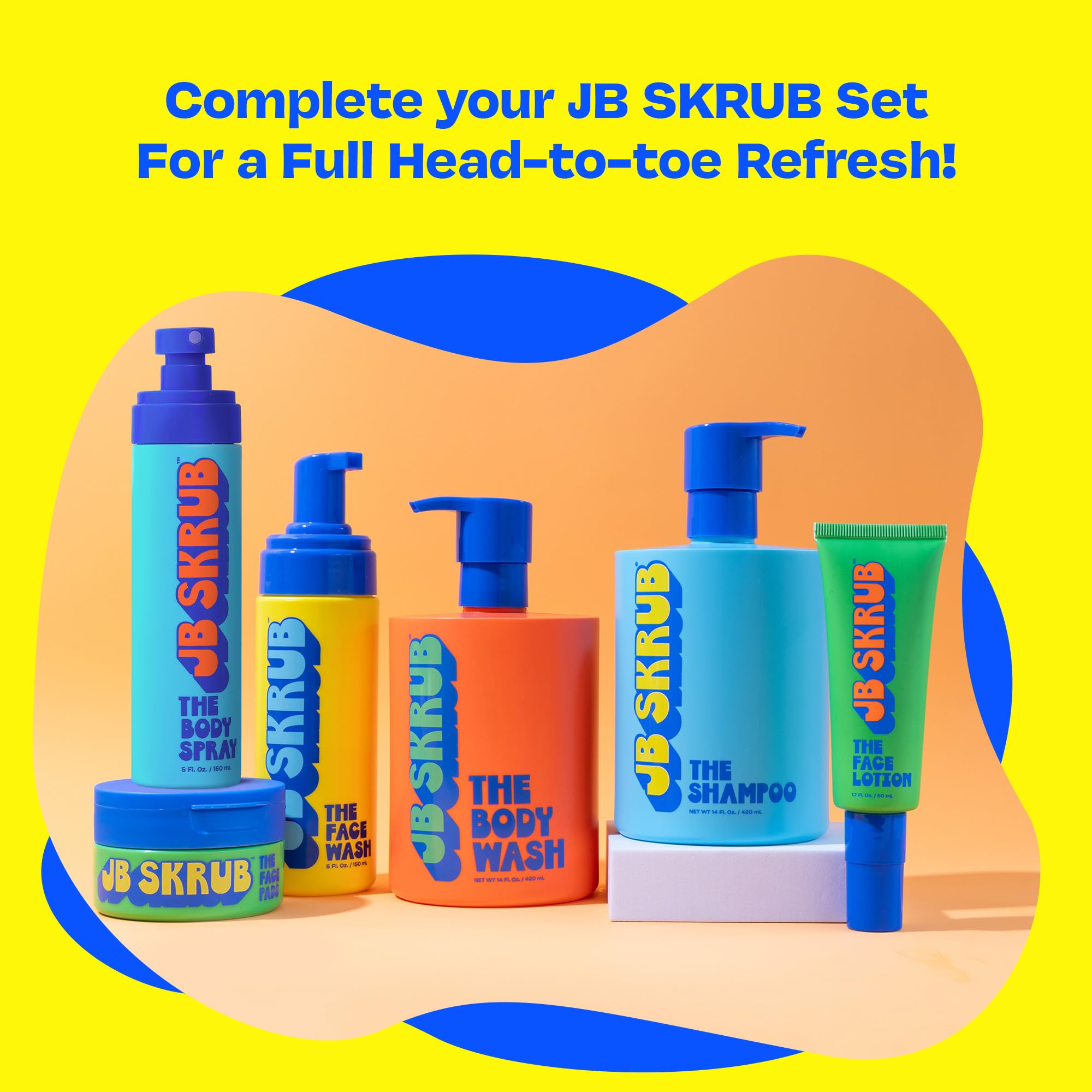 JB SKRUB Kids Shampoo – Aloe Vera & Green Tea, Sulfate-Free, 14 oz