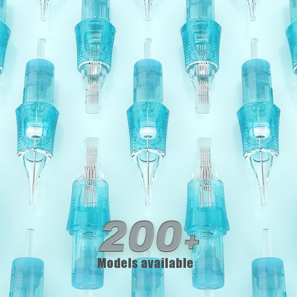 JCONLY Vetar Tattoo Cartridge Needles – 20 Pcs #10 Bugpin Curved Magnum 0.30mm