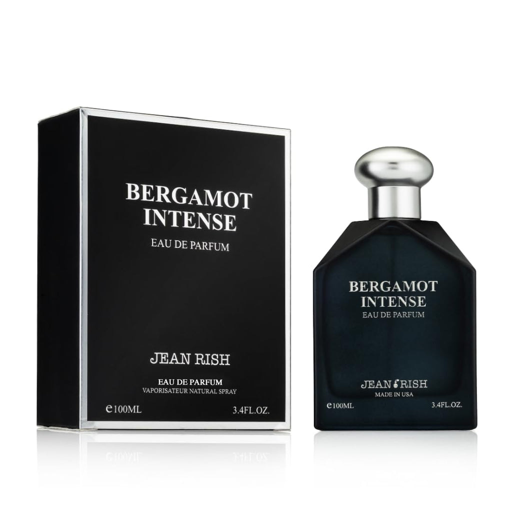 Jean Rish Bergamot Intense Eau de Parfum for Men – 3.4 Fl Oz / 100ml, USA-Made