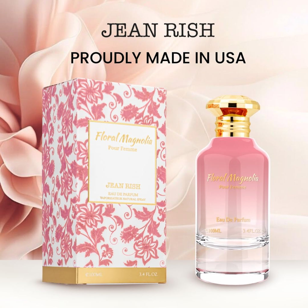Jean Rish Floral Magnolia Eau De Parfum for Women – Yuzu, Magnolia & Amber, 3.4 oz