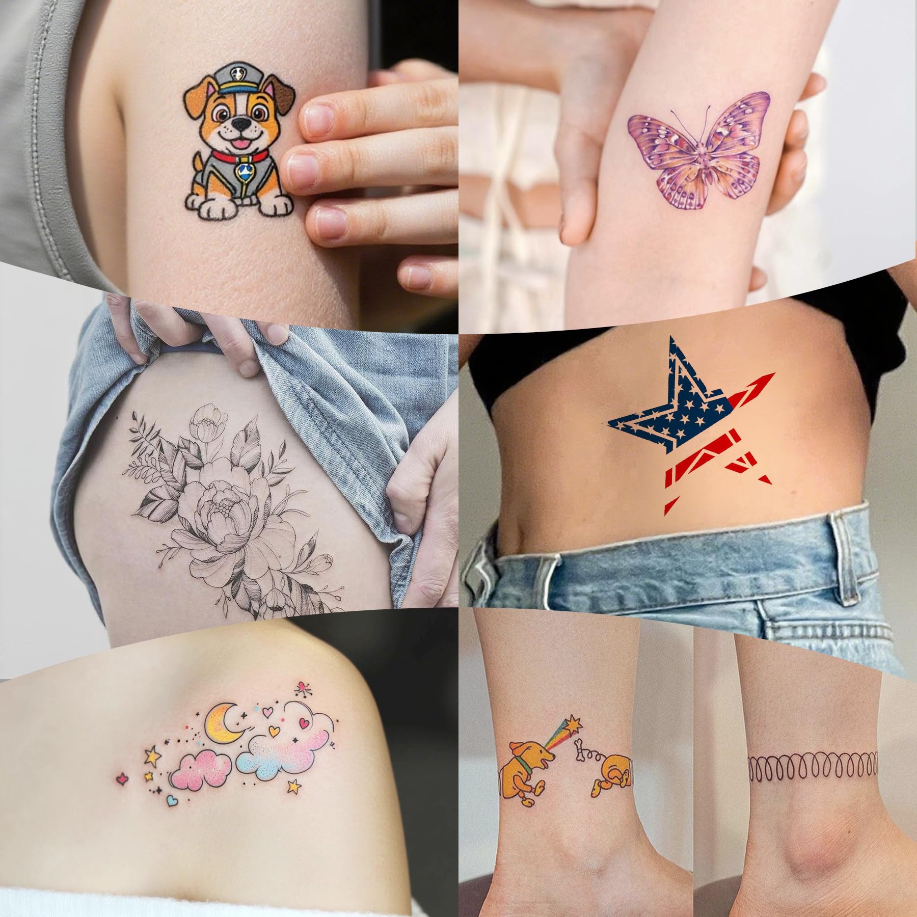 Jecqbor Printable Temporary Tattoo Paper for Inkjet Printer – 12-Pack 8.5x11