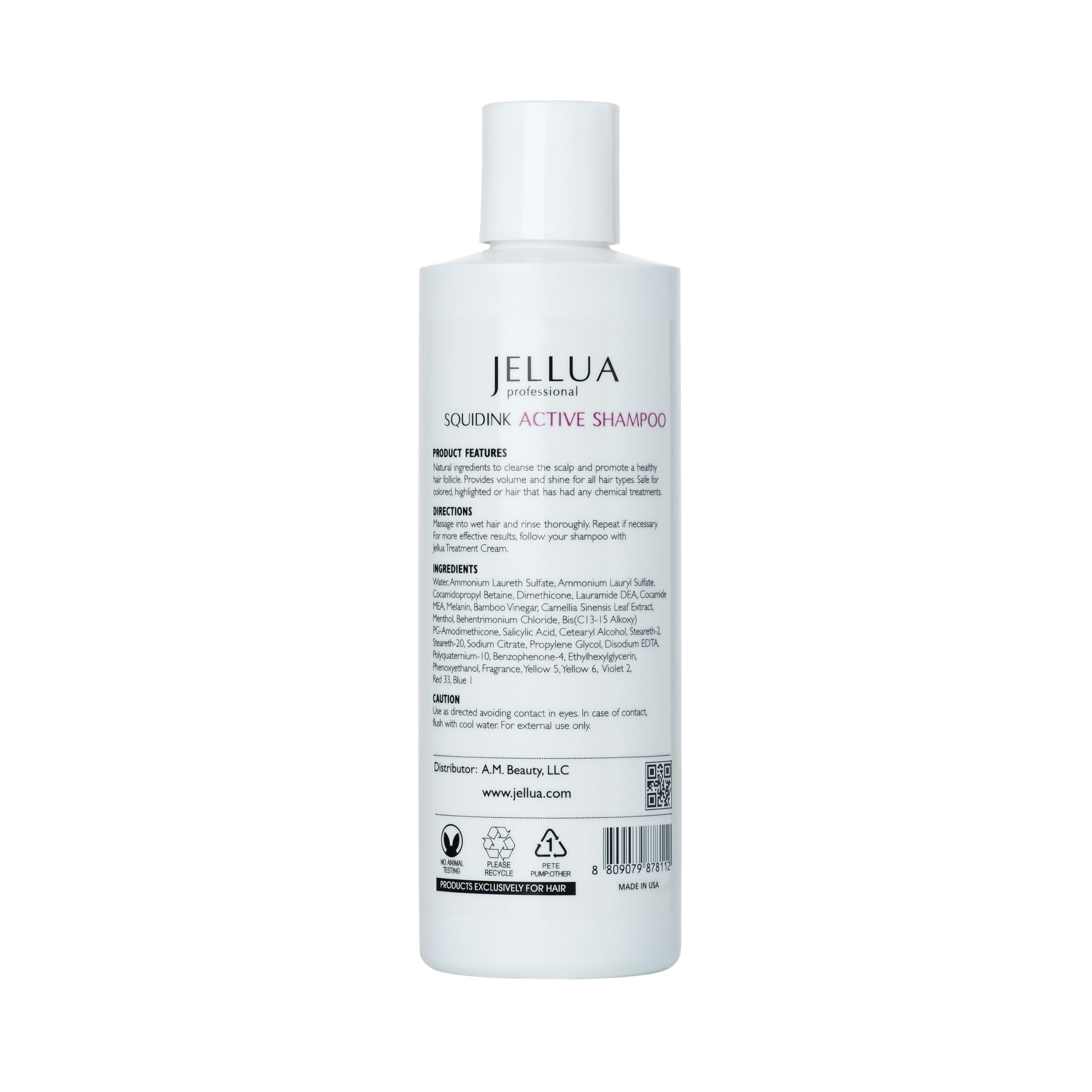 Jellua Squid Ink Active Shampoo & Repair Cream Duo – 8 oz