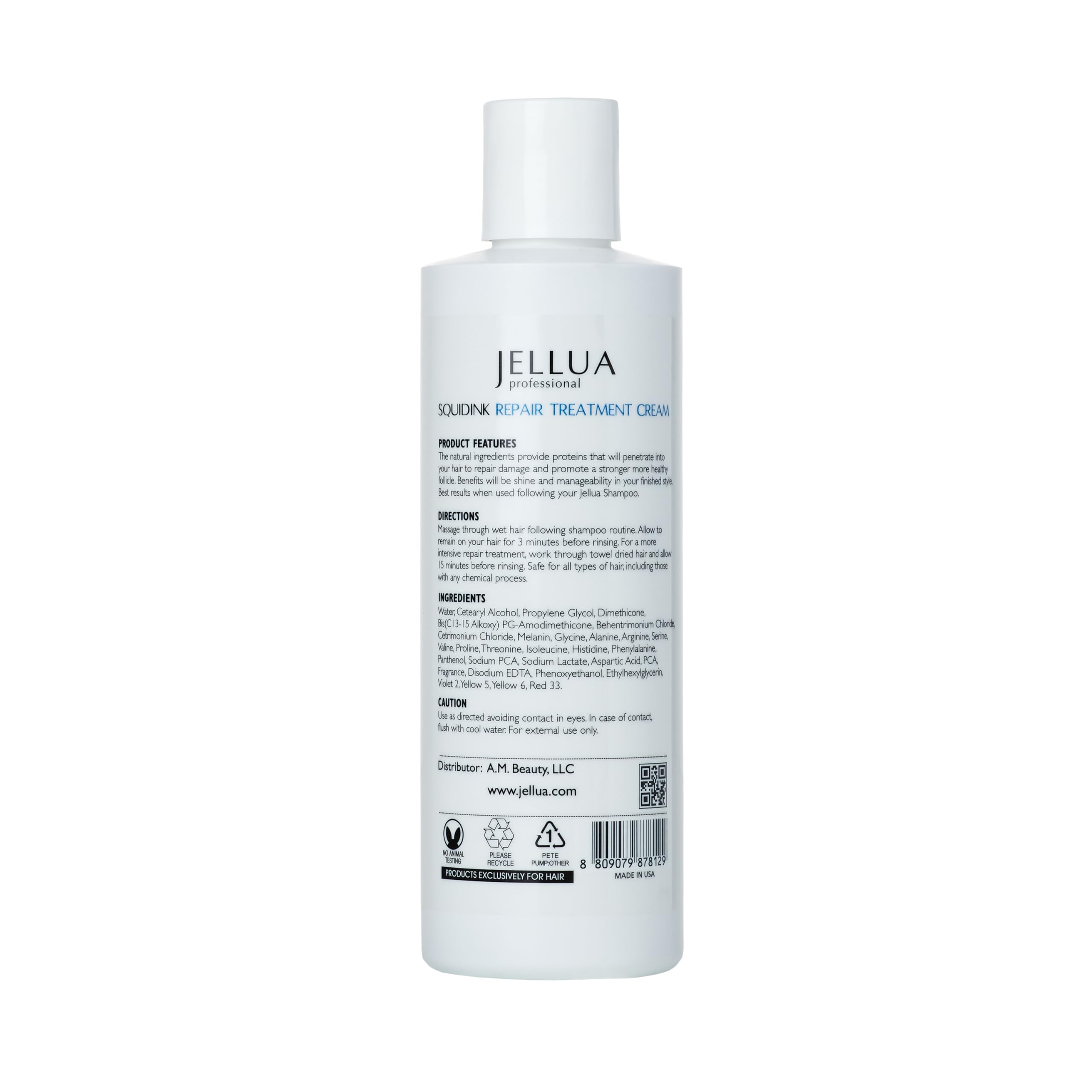 Jellua Squid Ink Active Shampoo & Repair Cream Duo – 8 oz