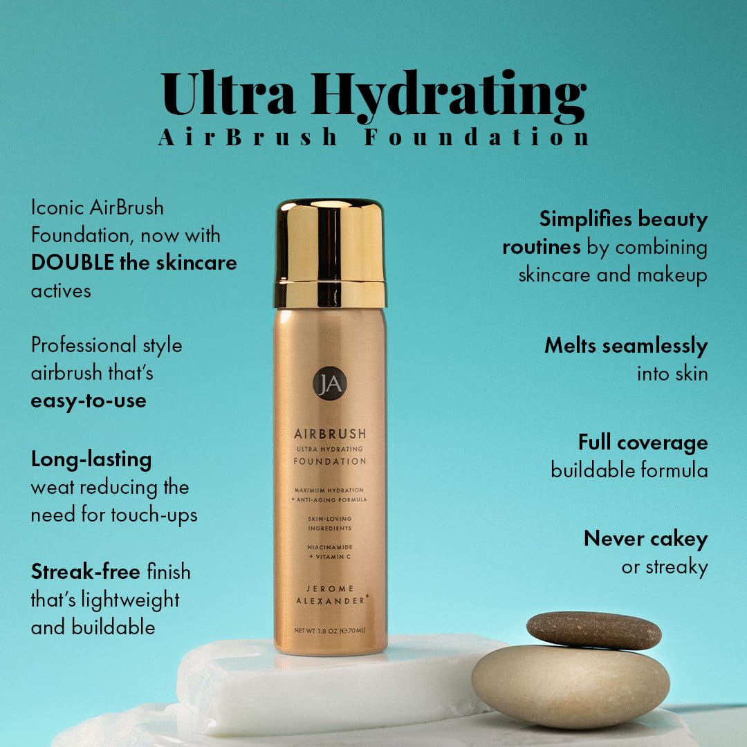 Jerome Alexander Airbrush Foundation Ultra Hydrating – Buildable Full Coverage Spray Makeup