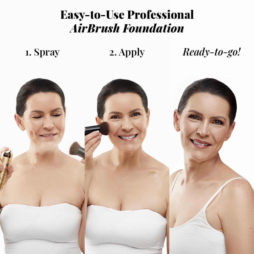 Jerome Alexander Airbrush Foundation Ultra Hydrating — Buildable Full-Coverage Spray (Fair)