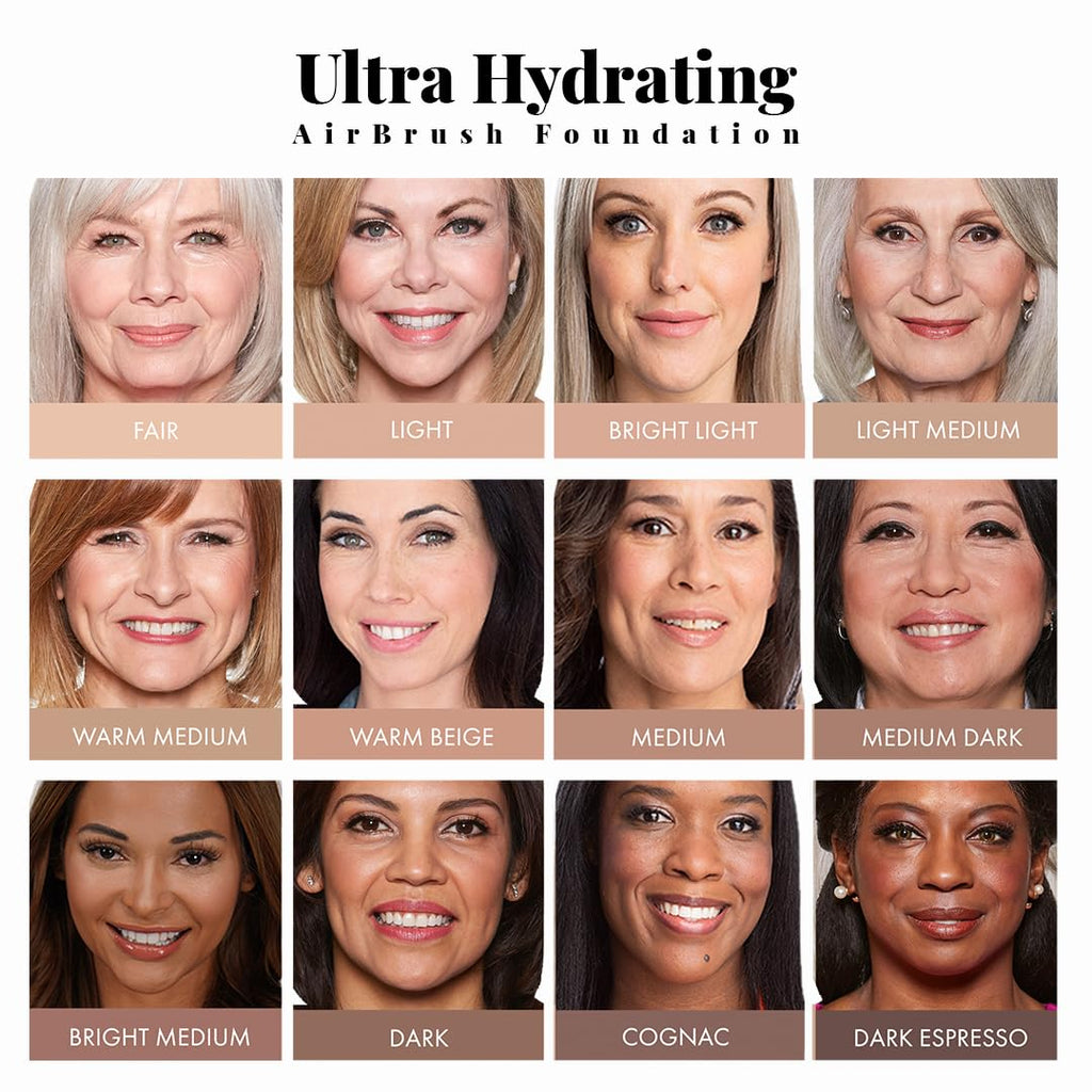 Jerome Alexander Airbrush Foundation Ultra Hydrating — Buildable Full-Coverage Spray (Fair)