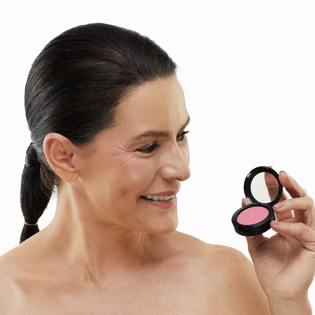 Jerome Alexander Blush ‘n’ Kiss Cream for Cheeks & Lips – Creamy, Lightweight Buildable Blush Balm in Watermelon