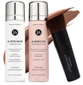 MagicMinerals AirBrush Foundation Set by Jerome Alexander – 3pc with Primer, Foundation & Kabuki Brush