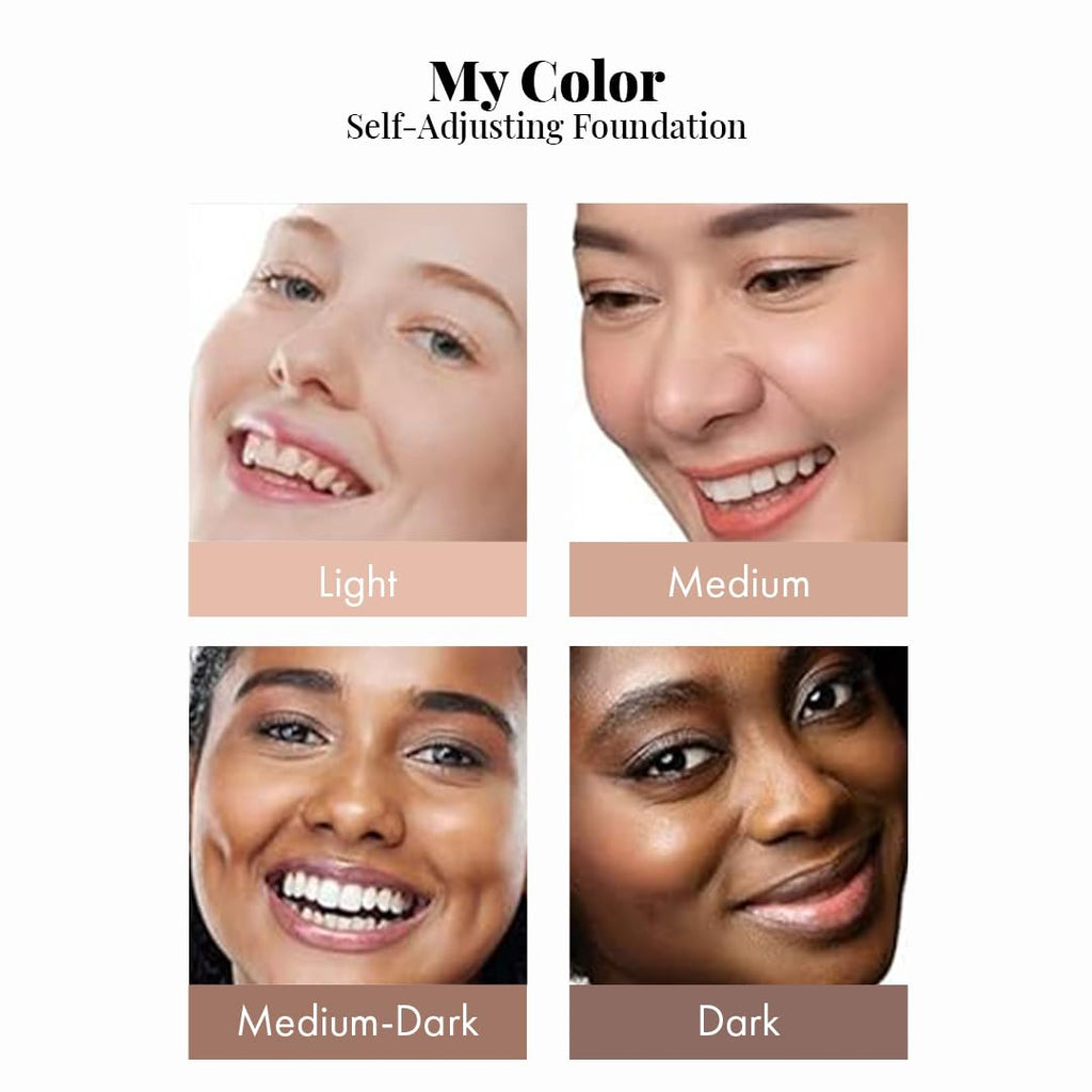 Jerome Alexander My Color 3PC Self-Adjusting Foundation Kit – Medium