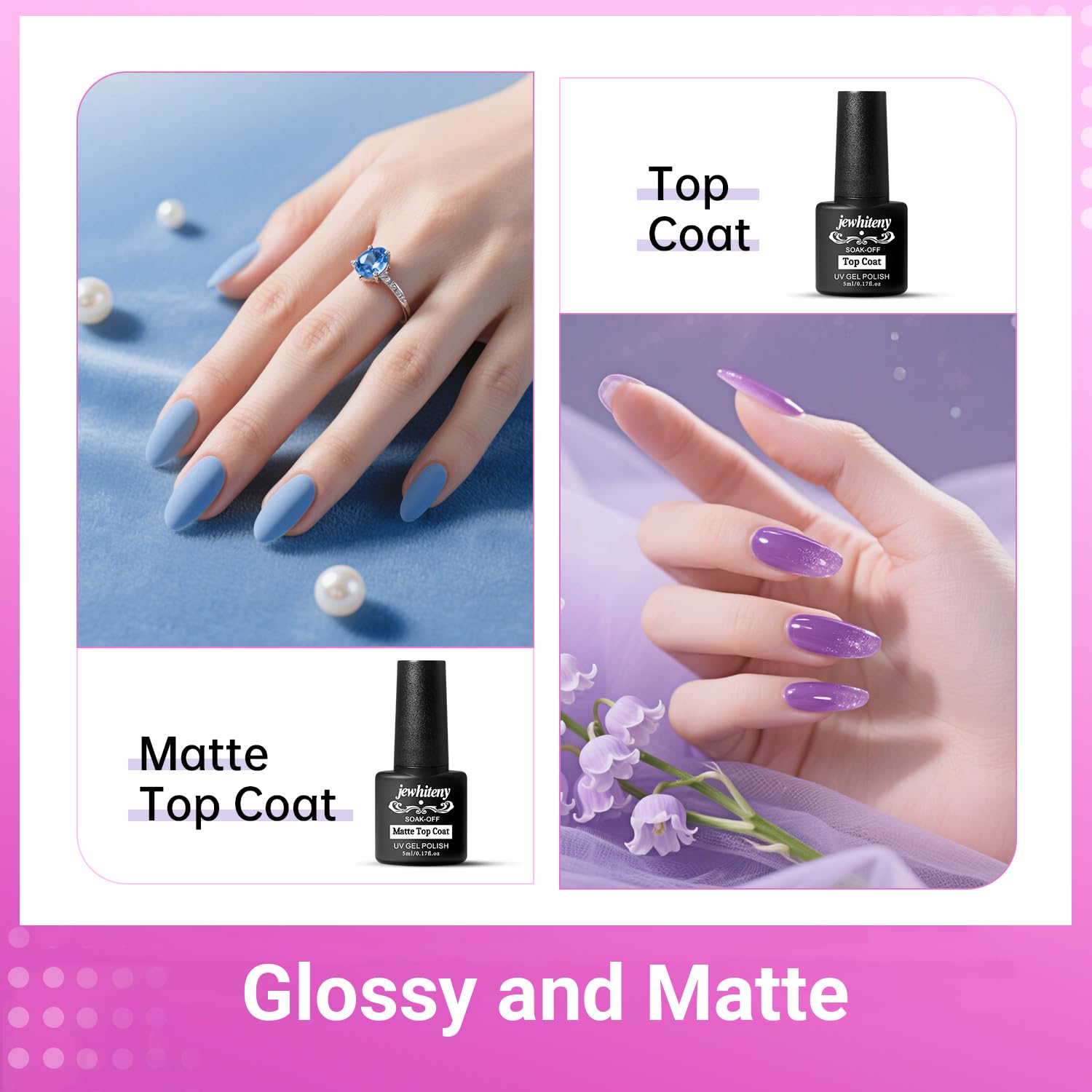 JEWHITENY Poly Gel Nail Kit – All-In-One 28-Color Set with UV Lamp, Builder Gel & Top Coats