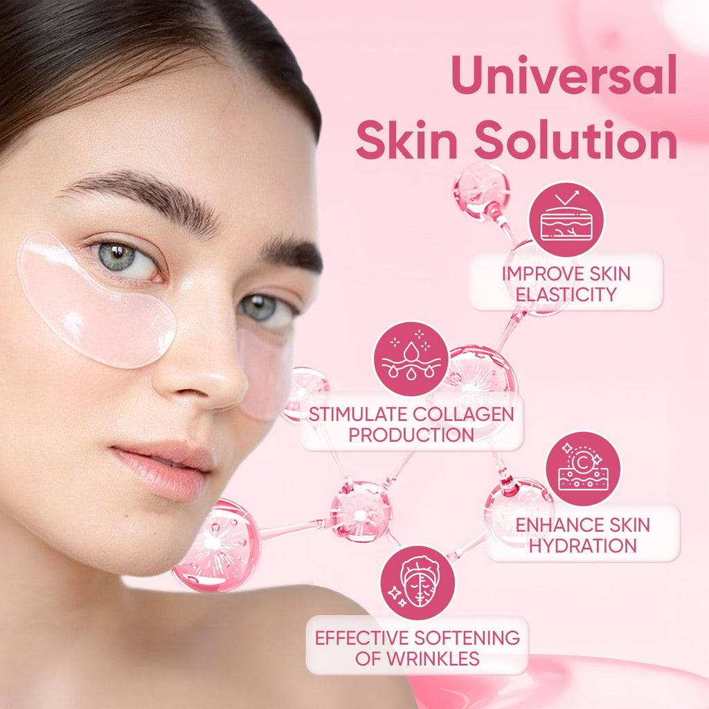 Jfsyb Instalift PDRN Collagen Eye Patches – Hydrating Hydrogel Under Eye Masks for Dark Circles