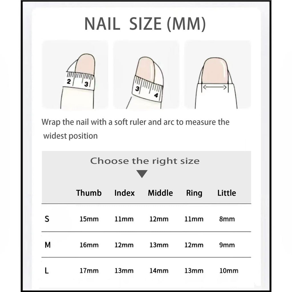 JIEADJIE Press On Nails – 100% Handmade Almond & Droplet Shapes | Hand-Painted Nail Art