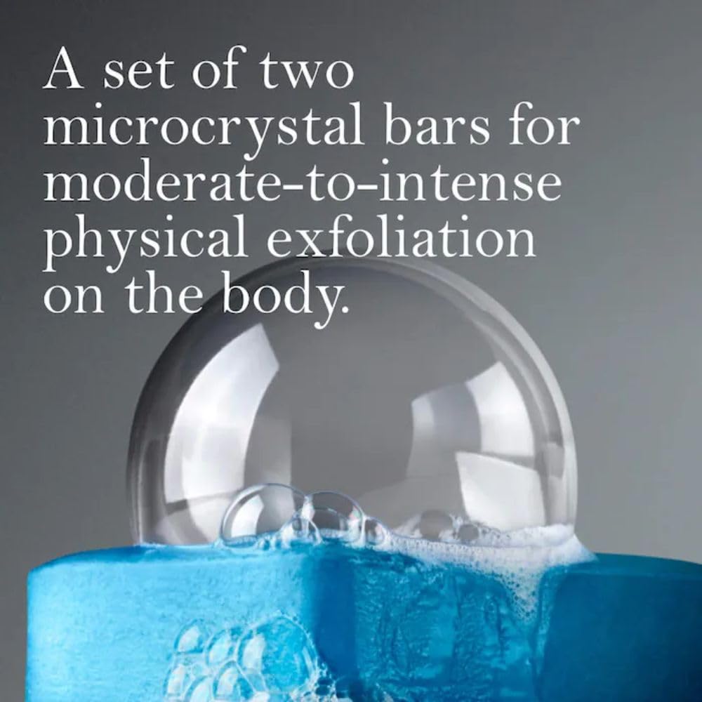 JIGME CALA SOFT.SERVICESS Buffing Bar – Microcrystal Exfoliating Body Bar for KP & Ingrown Hair (2 Pack, 7.5 oz each)