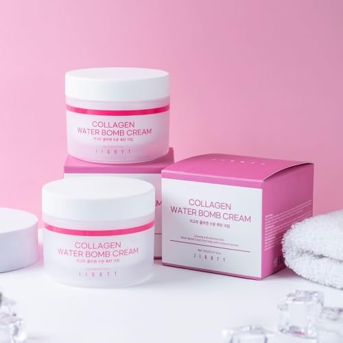 Jigott Collagen Water Bomb Cream Net 150ml/5.1 fl oz – Refreshing, Non-Sticky Hydration