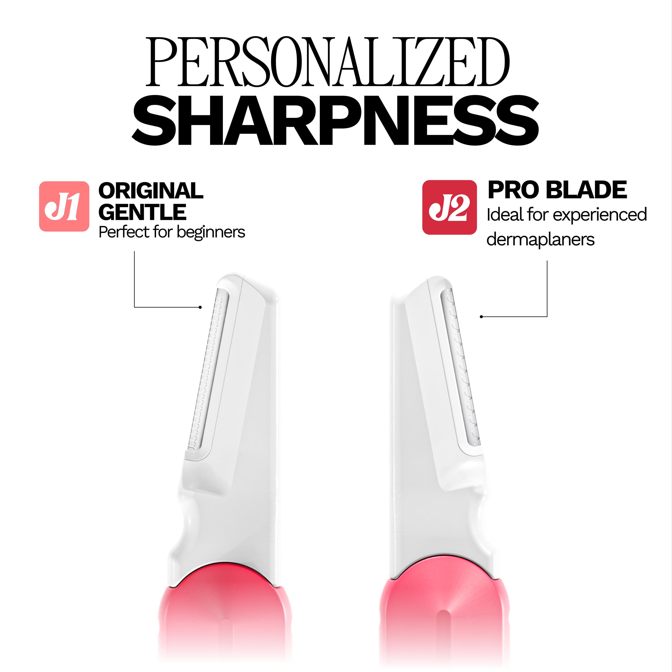 JILL Dermaplane Starter Kit for Women in Rose – All-in-One Facial Razor & Exfoliating Set