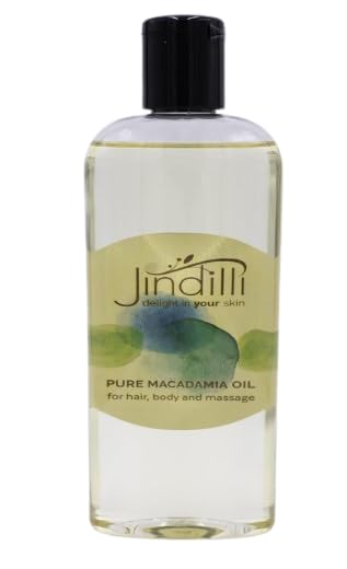 Jindilli Pure Macadamia Oil | Cold-Pressed, Hexane-Free, Cruelty-Free Multipurpose Moisturizer (7.5 oz)