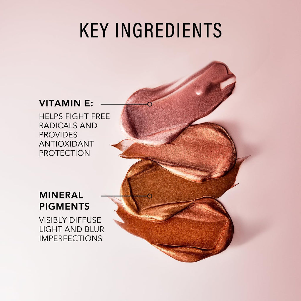 JLO BEAUTY Complexion Booster: Pink Champagne Highlighter & Bronzer – Lightweight Vitamin E Primer