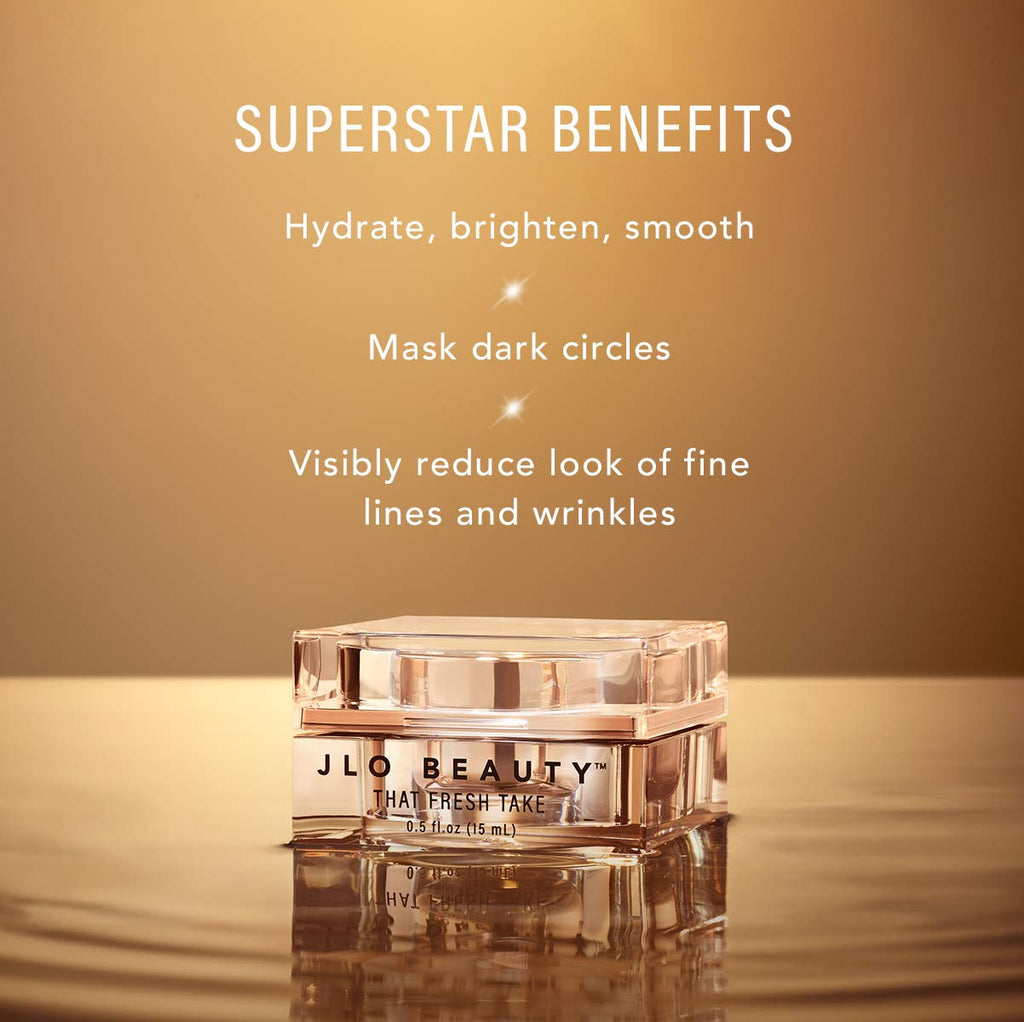 JLO BEAUTY Under Eye Cream – Peptides & Hyaluronic Acid for Puffiness & Brightness
