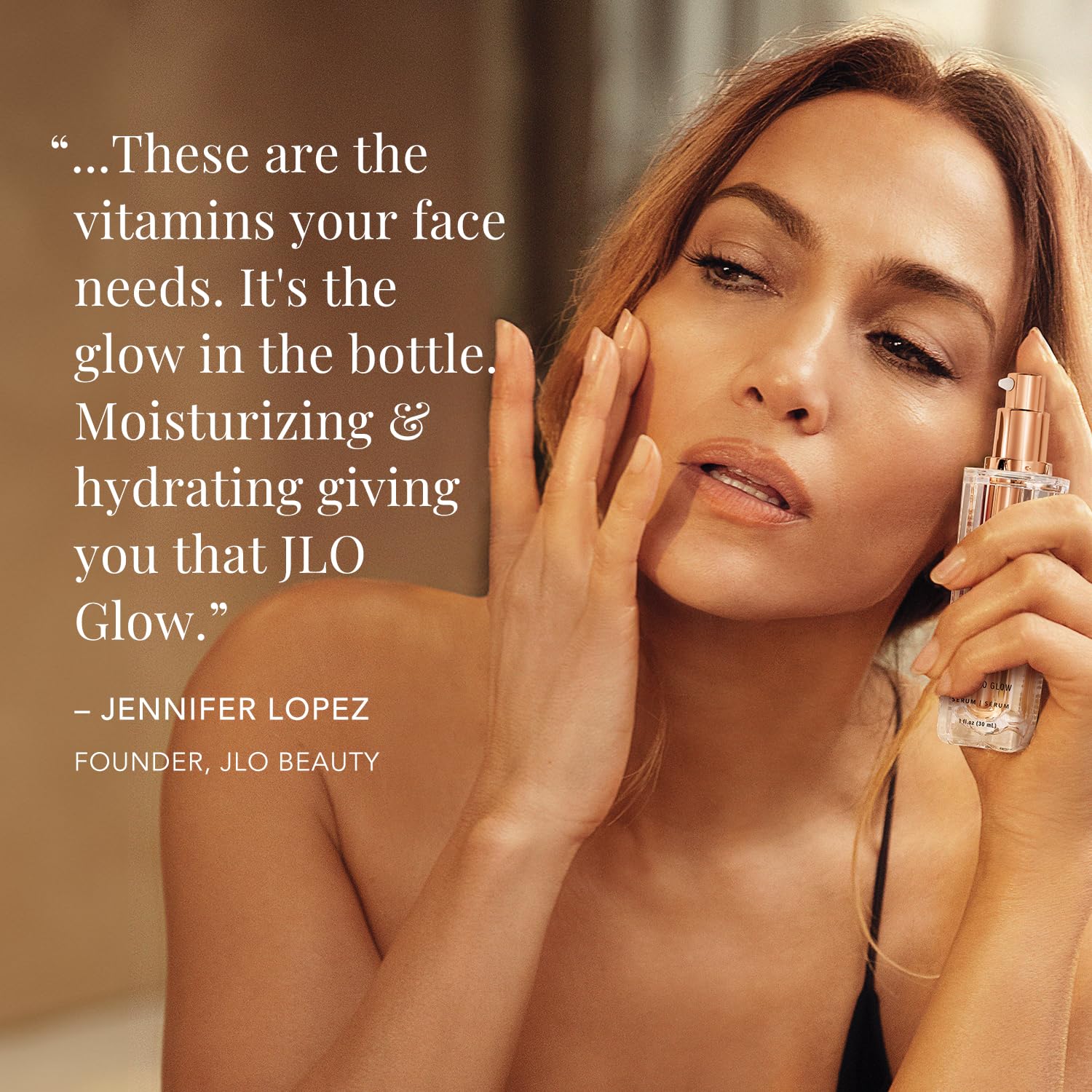 JLO BEAUTY Day & Night Serum Set – Hydrating, Firming & Exfoliating with AHA/BHA, Hyaluronic Acid (1 oz Each) | Travel Size