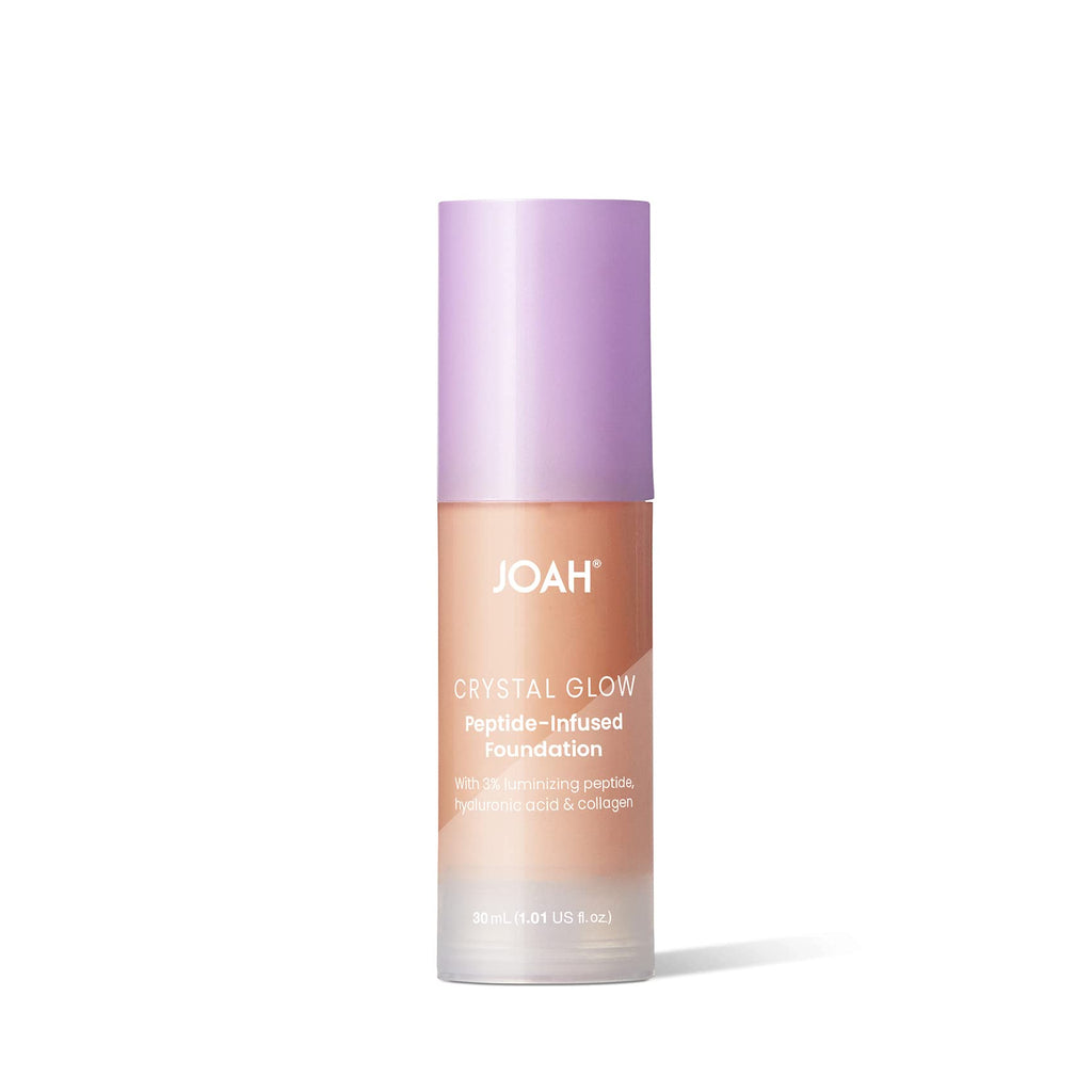 JOAH Crystal Glow Peptide-Infused Foundation – 2-in-1 Primer, Luminizer & Hydration